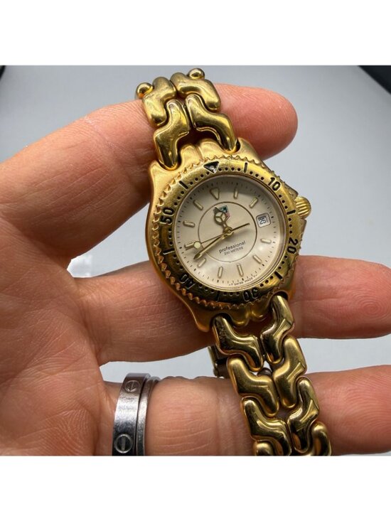 Tag Heuer Women Watch Professional WG1330-2 Gold Tone Stainless Steel Swiss Made main image 5
